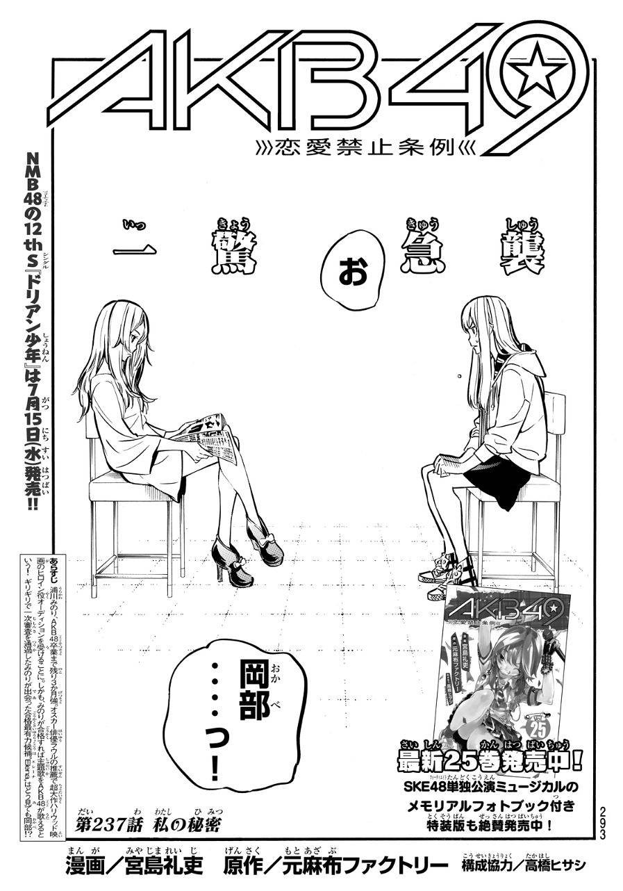 AKB49 - Renai Kinshi Jourei - Chapter 237 - Page 1