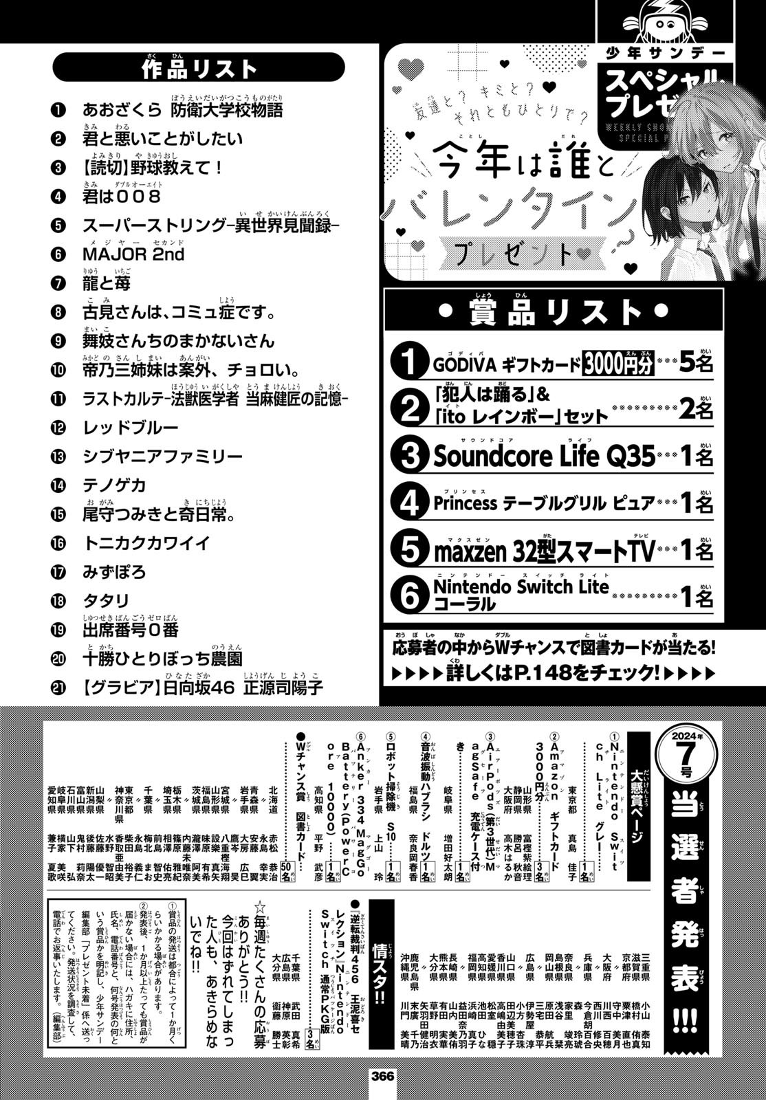 Weekly Shōnen Sunday - 週刊少年サンデー - Chapter 2024-12 - Page 363