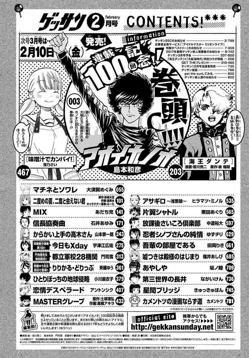 Monthly Shonen Sunday - Gessan - Chapter 2017-02 - Page 3