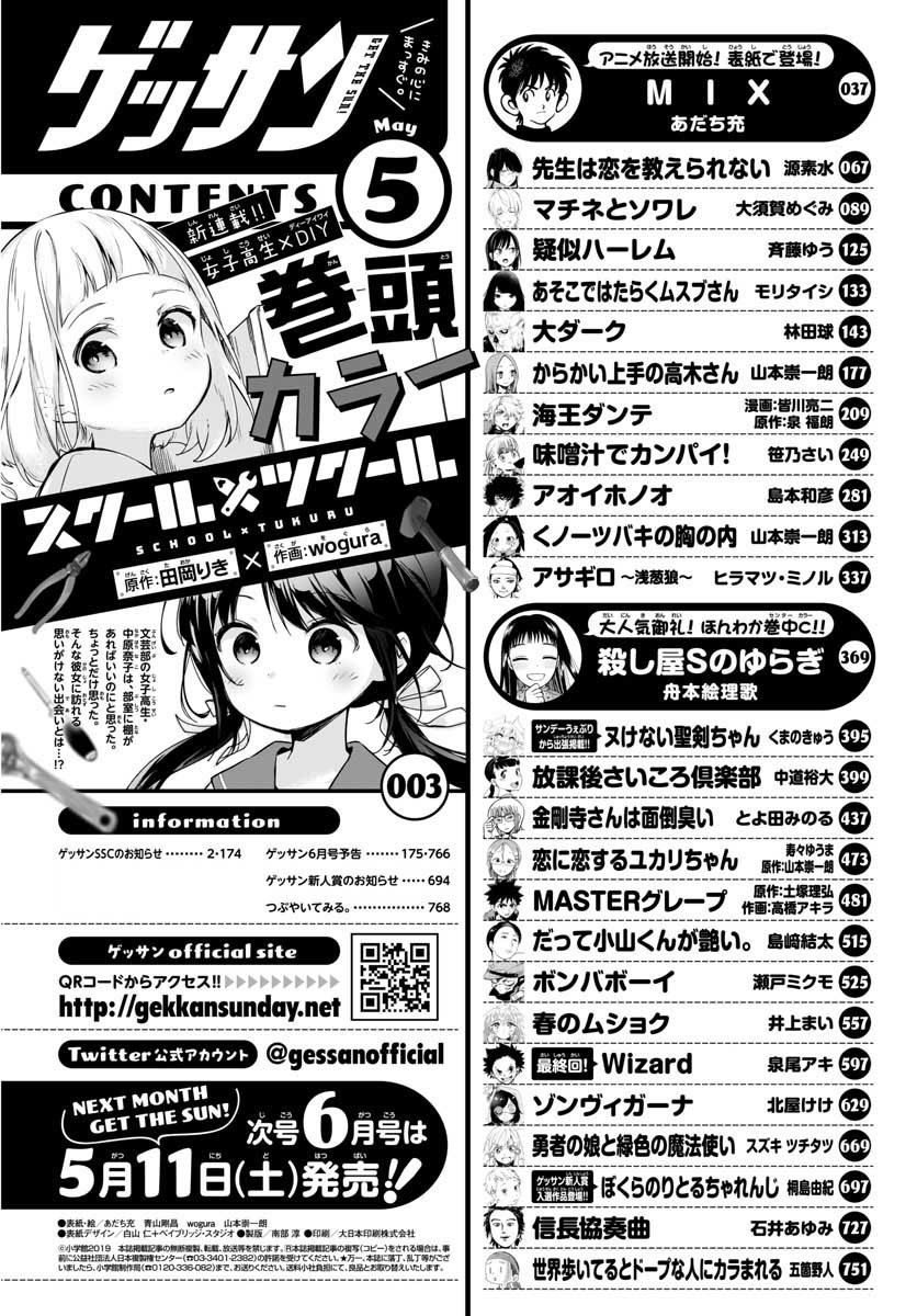 Monthly Shonen Sunday - Gessan - Chapter 2019-05 - Page 3