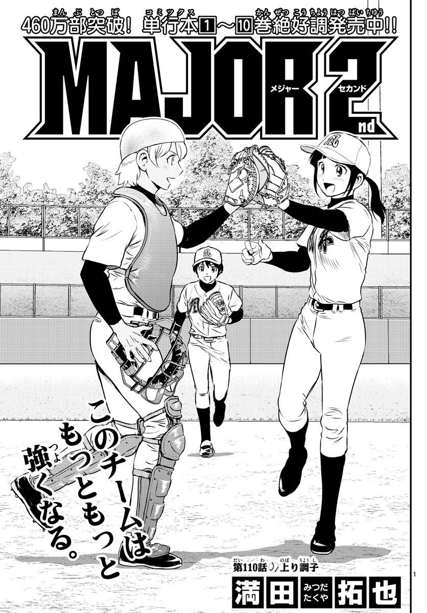 Major 2nd メジャーセカンド Chapter 110 Page 1 Raw Sen Manga