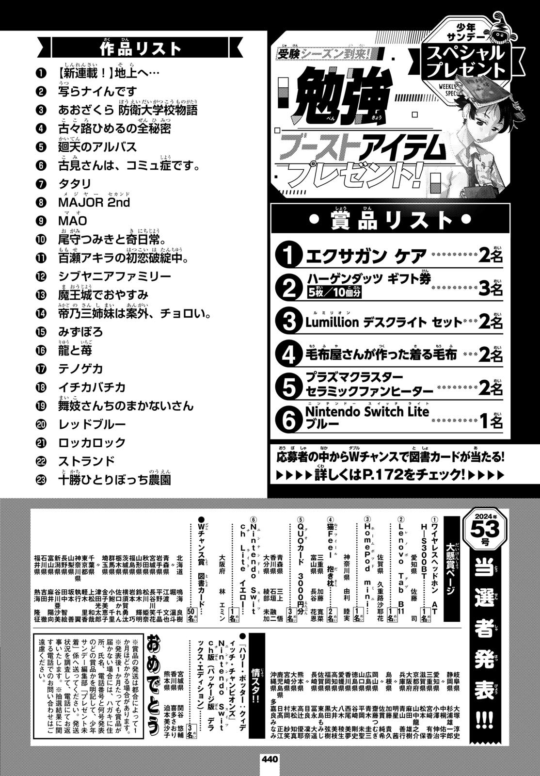 Weekly Shōnen Sunday - 週刊少年サンデー - Chapter 2025-07 - Page 439