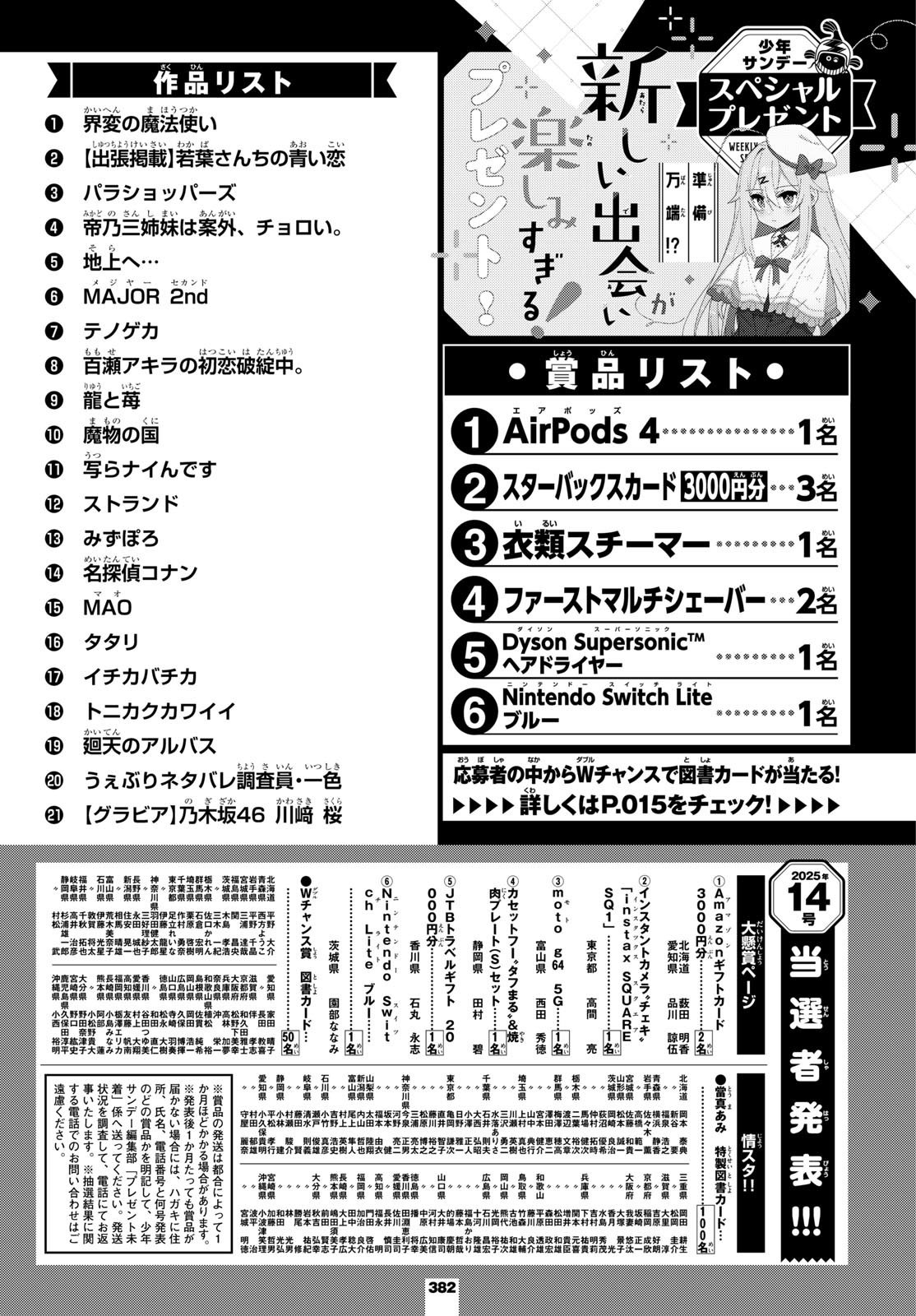 Weekly Shōnen Sunday - 週刊少年サンデー - Chapter 2025-19 - Page 380